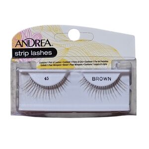 Andrea Strip Lashes 45 Brown Eyelashes